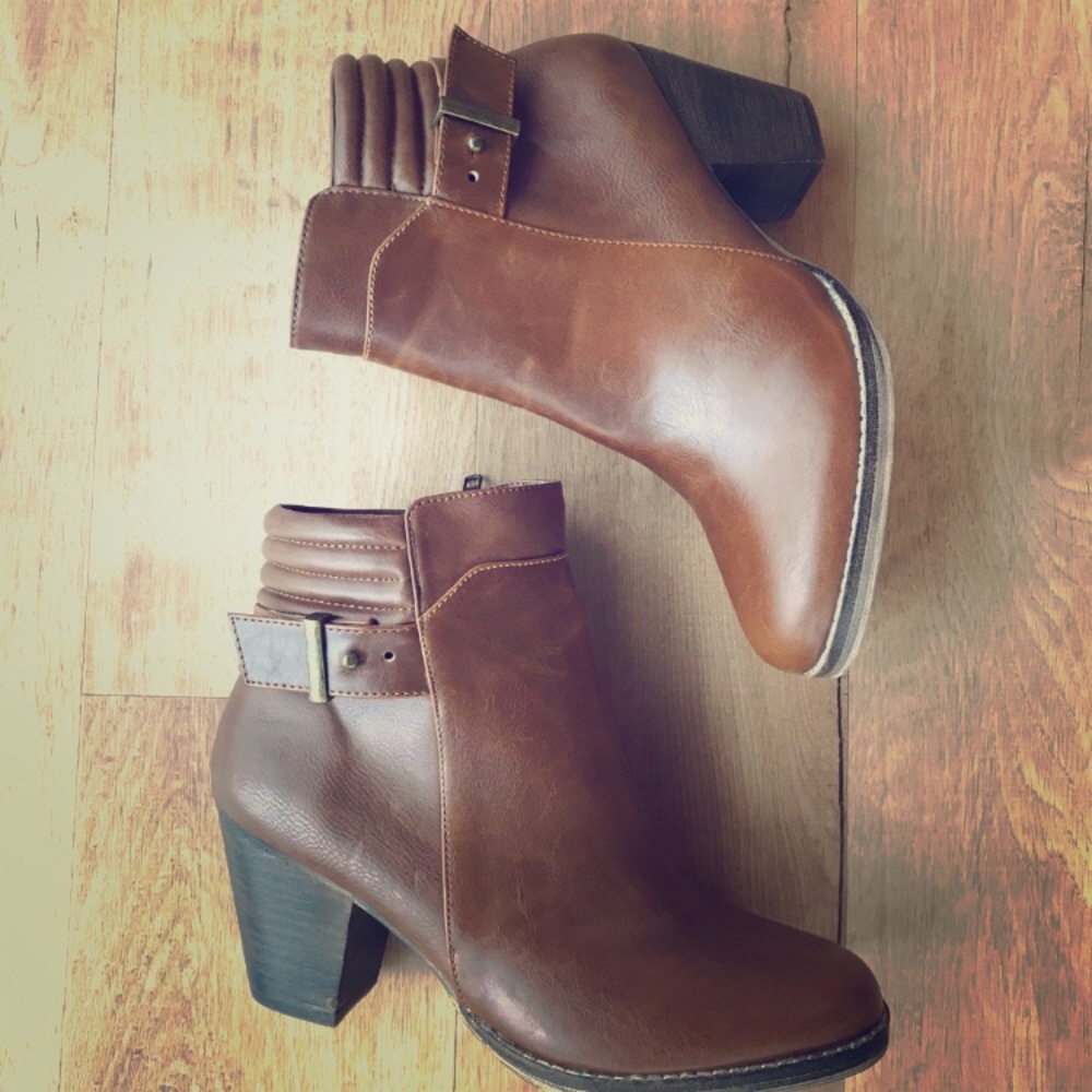 Brown booties